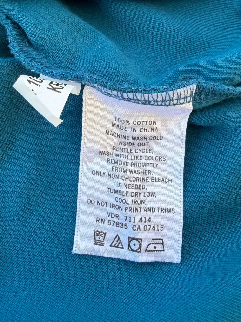 Nautica Teal Blue Classic Fit Cotton Deck Polo Shirt ~ Men’s Medium - Picture 7 of 8